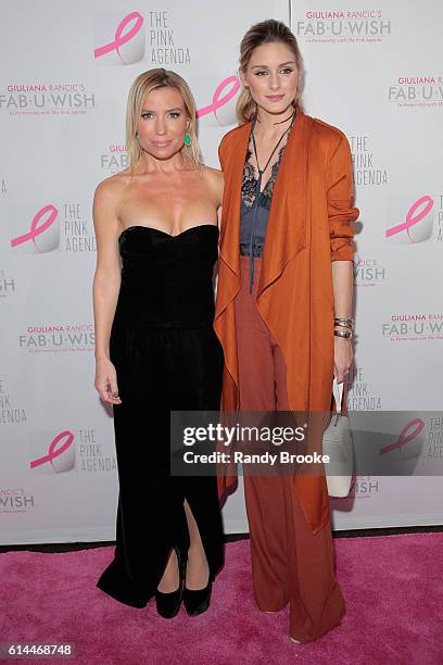Tracy Anderson and actress Olivia Palermo attend The Pink Agenda 2016 Gala arrivals at Three Sixty on October 13, 2016 in New York City.