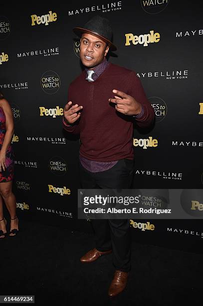 Actor Pooch Hall attends People's "Ones to Watch" event presented by Maybelline New York at E.P. & L.P. On October 13, 2016 in Hollywood, California.