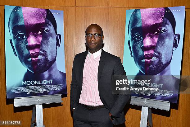 Barry Jenkins attends the premiere of A24's "Moonlight" at DGA Theater on October 13, 2016 in Los Angeles, California.