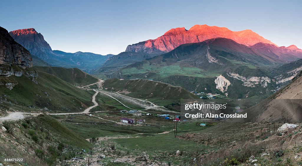First light over Mount Shahdag