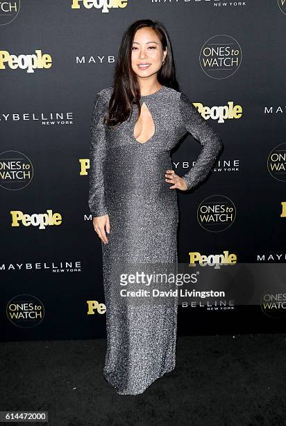 Actress Michelle Ang arrives at People's "Ones to Watch" at E.P. & L.P. On October 13, 2016 in West Hollywood, California.