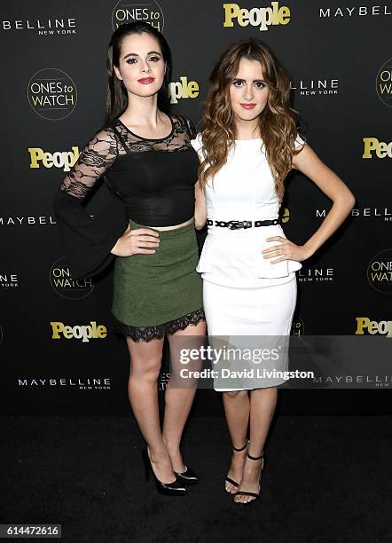 Actresses Vanessa Marano and Laura Marano arrive at People's "Ones to Watch" at E.P. & L.P. On October 13, 2016 in West Hollywood, California.