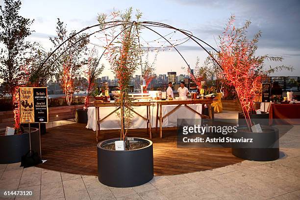 View of the venue at Chicken Coupe hosted by Whoopi Goldberg and Andrew Carmellini at The William Vale on October 13, 2016 in New York City.