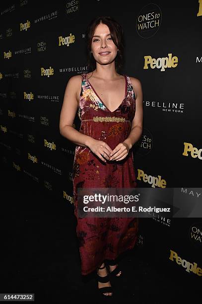 Actress Paige Spara attends People's "Ones to Watch" event presented by Maybelline New York at E.P. & L.P. On October 13, 2016 in Hollywood,...