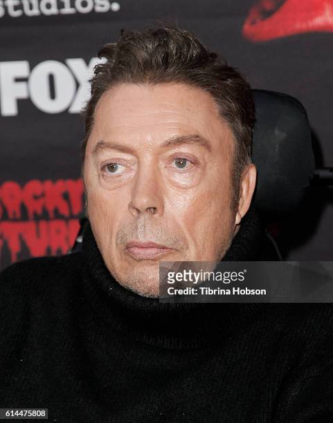 Tim Curry attends the premiere of Fox's 'The Rocky Horror Picture Show: Let's Do The Time Warp Again' at The Roxy Theatre on October 13, 2016 in West...