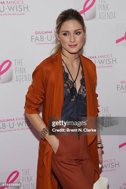 Olivia Palermo attends The Pink Agenda's 2016 Gala held at Three Sixty on October 13, 2016 in New York City.