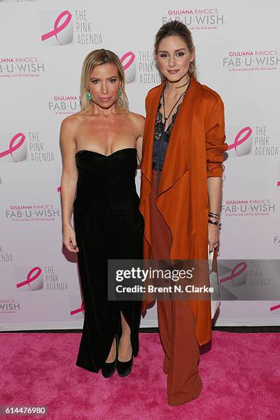 Fitness/wellness expert and Lisa Mae Lee award recipient Tracy Anderson and Olivia Palermo attend The Pink Agenda's 2016 Gala held at Three Sixty on...