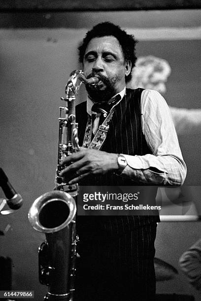 Frank Wright, tenor saxophone, performs on June 18th 1980 at the BIM huis in Amsterdam, Netherlands