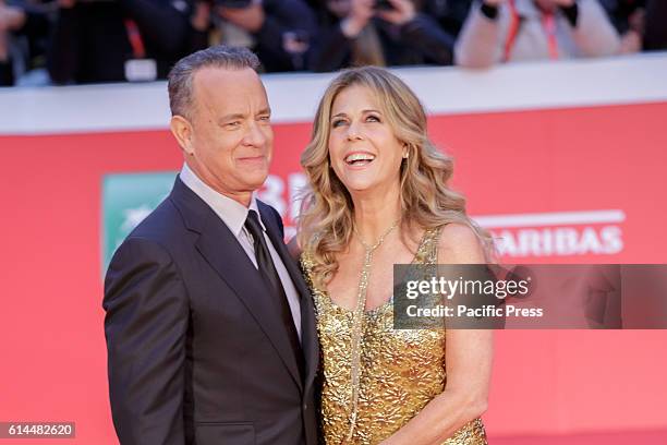 Tom Hanks, host of the red carpet to the auditorium music park with his wife Rita Wilson. The 11th Rome Film Festival will be held from 13th to 23rd...