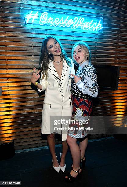 Singer Sabrina Carpenter and guest attend People's "Ones to Watch" event presented by Maybelline New York at E.P. & L.P. On October 13, 2016 in...