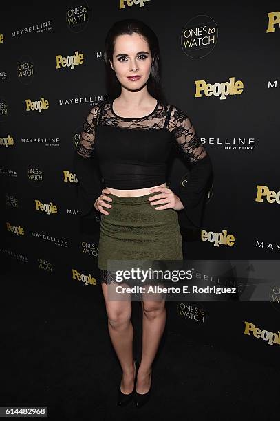 Actress Vanessa Marano attends People's "Ones to Watch" event presented by Maybelline New York at E.P. & L.P. On October 13, 2016 in Hollywood,...