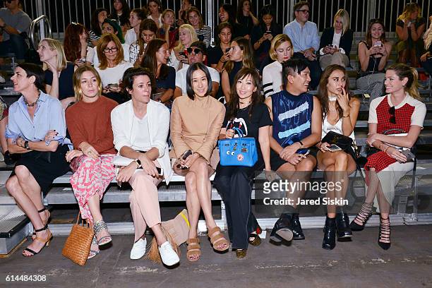 Garance Dore, Eva Chen, Bryanboy and Rumi Neely attend Phillip Lim Spring Summer 2016 Women's Show at Pier 94 on September 14, 2015 in New York City,