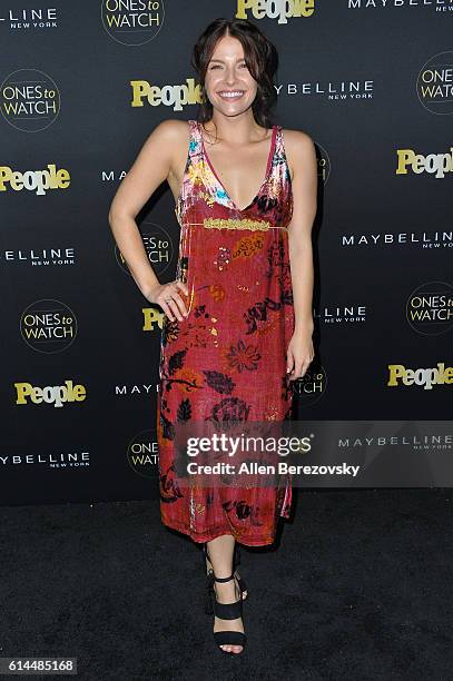 Actress Paige Spara attends People's "Ones To Watch" party at E.P. & L.P. On October 13, 2016 in West Hollywood, California.