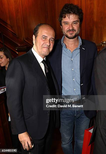 Prosper Assouline, Luca Dotti attend the launch of The Italian Dream: Wine Heritage Soul at Maison Assouline on October 13, 2016 in London, England.