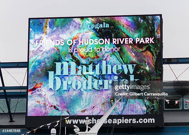 General view of atmosphere during the 2016 Friends Of Hudson River Park Gala at Hudson River Park's Pier 62 on October 13, 2016 in New York City.
