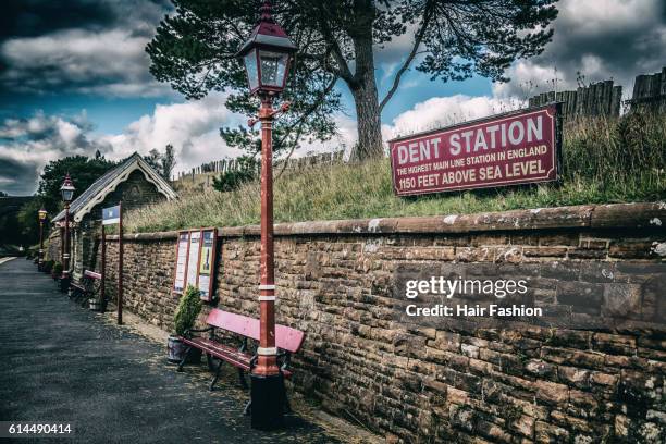 victorian train station - dent railway station stock pictures, royalty-free photos & images