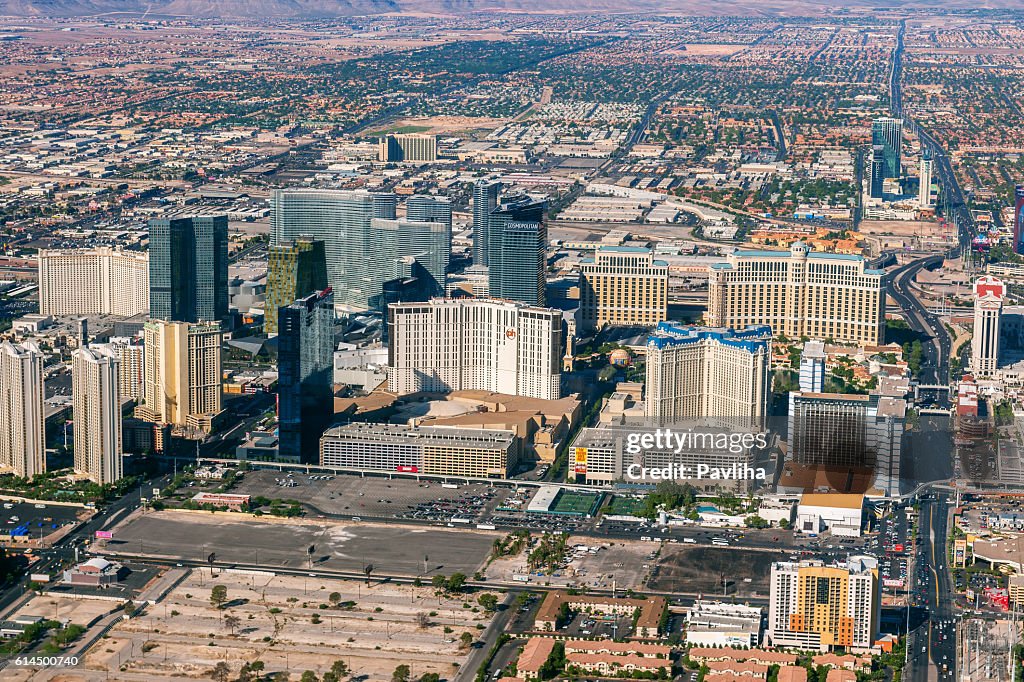 Arial View of Las Vegas ,Nevada, USA