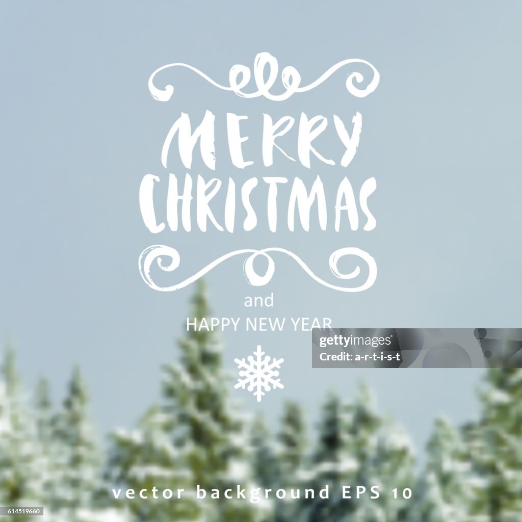 Christmas background and callygraphy