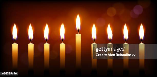 holiday candles and candle light - birthday candles stock illustrations