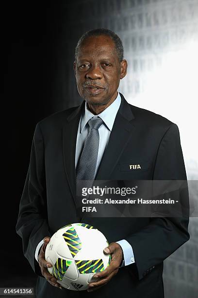 Council member Issa Hayatou poses during a Portrait session at the FIFA headquaters on October 14, 2016 in Zurich, Switzerland.