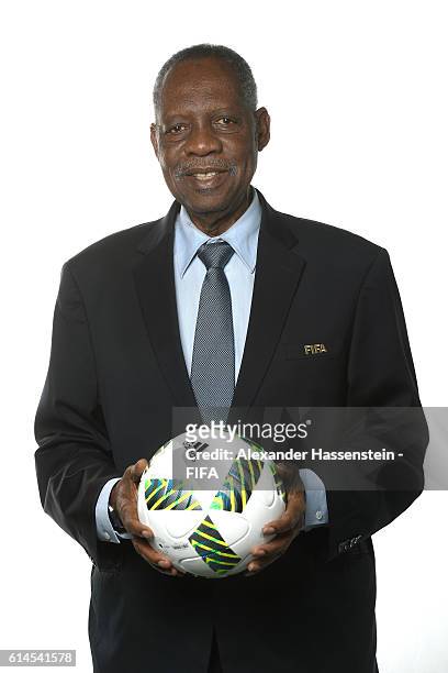 Council member Issa Hayatou poses during a Portrait session at the FIFA headquaters on October 14, 2016 in Zurich, Switzerland.
