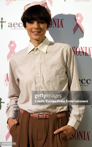 Bimba Bose presents the 'TuApoyoCuenta' campaign against breast cancer on October 13, 2016 in Madrid, Spain.