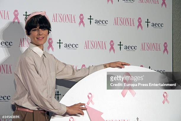 Bimba Bose presents the 'TuApoyoCuenta' campaign against breast cancer on October 13, 2016 in Madrid, Spain.
