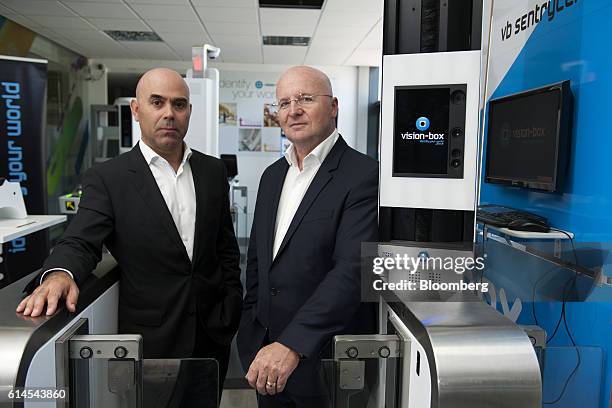 Bento Correia, chairman of Vision-Box Solucoes De Visao Por Computador SA, left, and Miguel Leitmann, chief executive officer of Vision-Box Solucoes...