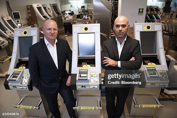 Miguel Leitmann, chief executive officer of Vision-Box Solucoes De Visao Por Computador SA, left, and Bento Correia, chairman of Vision-Box Solucoes...