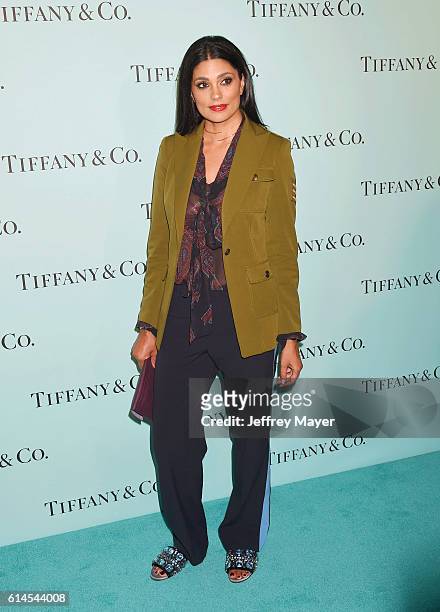 Actress Rachel Roy arrives at the Tiffany And Co. Celebrates Unveiling Of Renovated Beverly Hills Store at Tiffany & Co. On October 13, 2016 in...