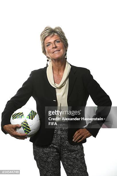 Council member Evelina Christillin poses during a Portrait session at the FIFA headquaters on October 14, 2016 in Zurich, Switzerland.
