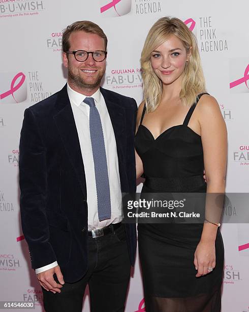 Bill Kennedy and actress Abby Elliott attend The Pink Agenda's 2016 Gala held at Three Sixty on October 13, 2016 in New York City.