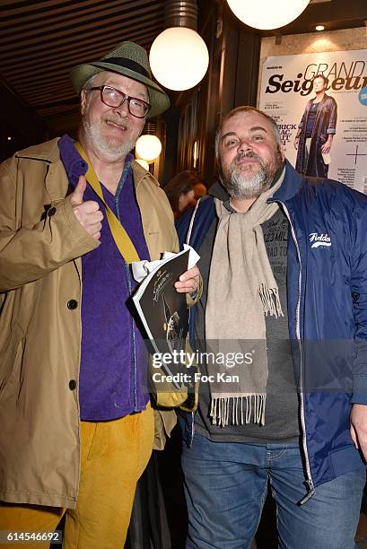 Randall Price and Olivier Malnuit from Grands Seigneurs attend "Apero Milk" Hosted by Grand Seigneurs Culinary Magazine at Bistrot le Marguerite on...