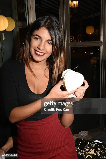 TV presenter Donia Eden attends "Apero Milk" Hosted by Grand Seigneurs Culinary Magazine at Bistrot le Marguerite on October 13, 2016 in Paris,...