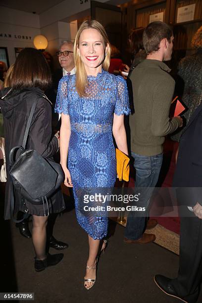 Stephanie March poses at The Opening Night of "Heisenberg"on Broadway at The Samuel J. Friedman Theatre on October 13, 2016 in New York City.