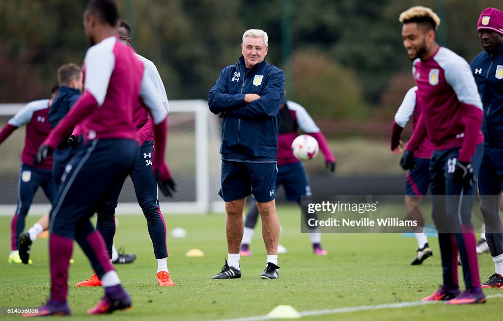 Aston Villa Training Session