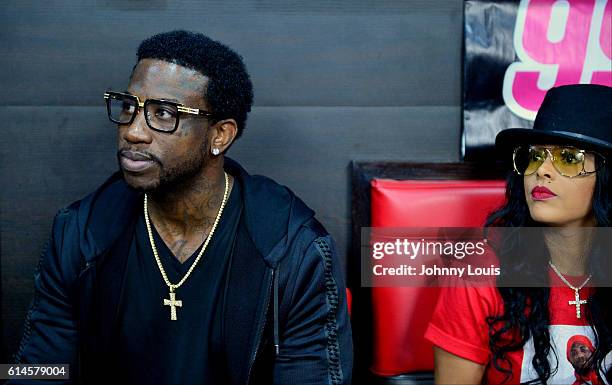 Gucci Mane aka Big Guwop and Keyshia Ka'oir attend and hosts an exclusive album release and fan appreciation party for his new album 'WOPTOBER' at...