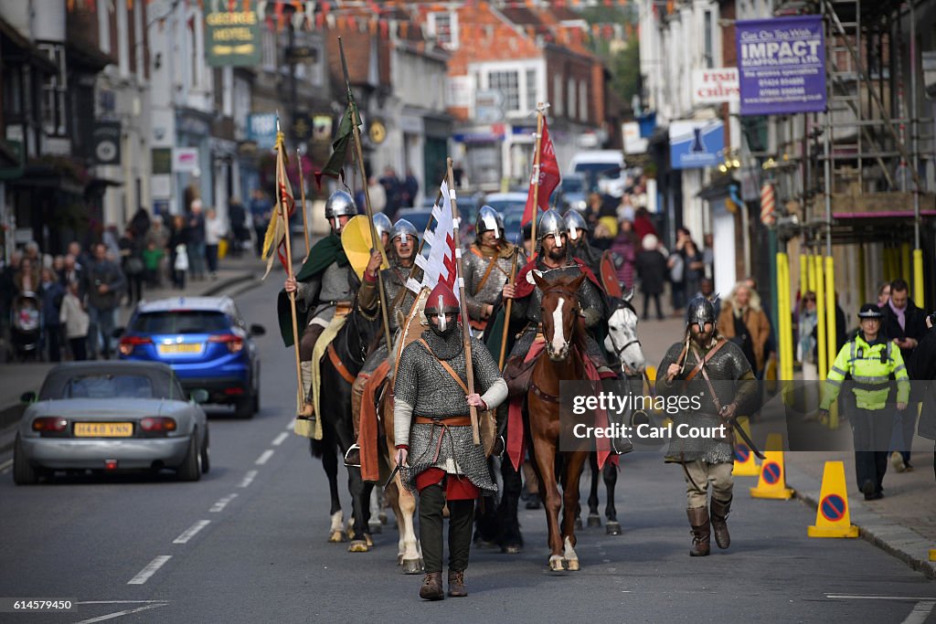 Re-enactors Prepare For The Battle Of Hastings For 950th Anniversary