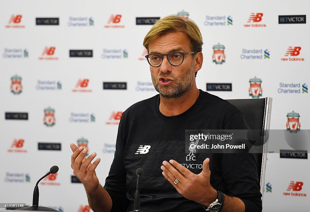 Liverpool Training And Press Conference