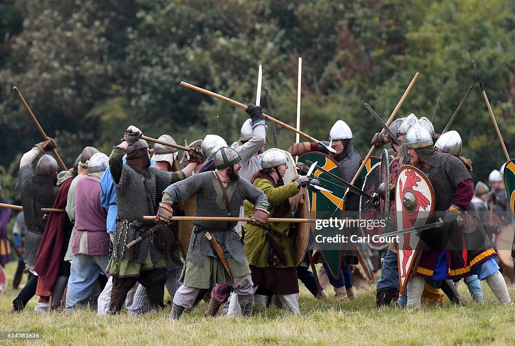 Re-enactors Prepare For The Battle Of Hastings For 950th Anniversary