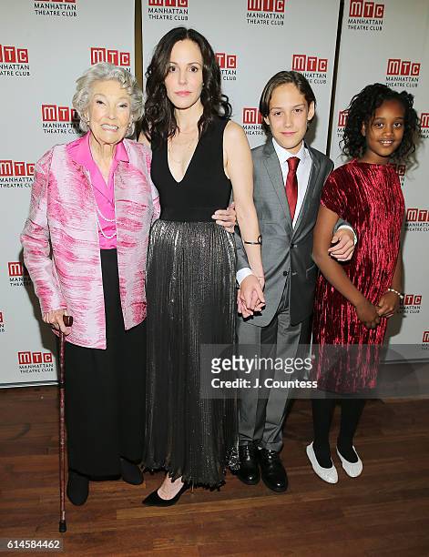 Caroline Luise Morelli Parker, actress Mary-Louise Parker, William Atticus Crudup and Caroline Aberash Parker attend the "Heisenberg" Broadway...