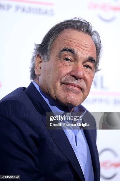 Oliver Stone attends a photocall for 'Snowden' during the 11th Rome Film Festival at Auditorium Parco Della Musica on October 14, 2016 in Rome, Italy.