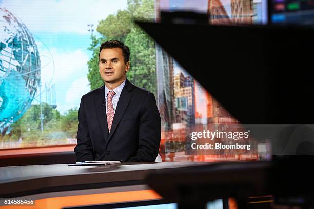 Paul Hickey, co-founder at Bespoke Investment Group LLC, smiles during a Bloomberg Television interview in New York, U.S., on Friday, Oct. 14, 2016....