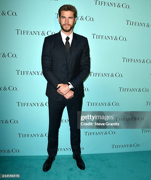 Liam Hemsworth arrives at the Tiffany And Co. Celebrates Unveiling Of Renovated Beverly Hills Store at Tiffany & Co. On October 13, 2016 in Beverly...