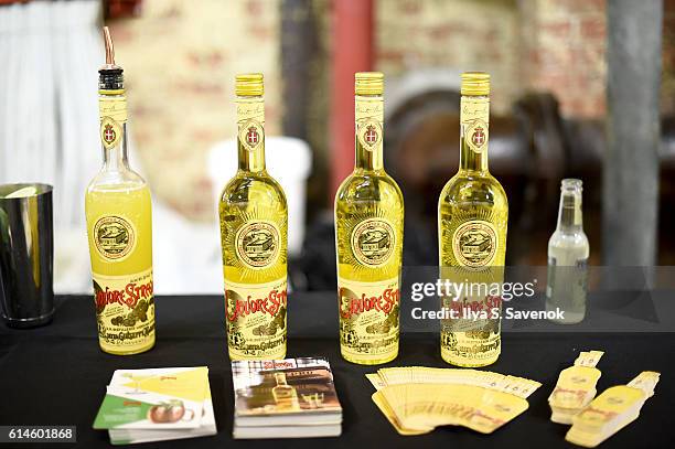 View of the Liquore Strega by Giuseppe Alberti at Chelsea Market Live hosted by Haylie Duff, Tia Mowry and Tiffani Thiessen at Chelsea Market on...