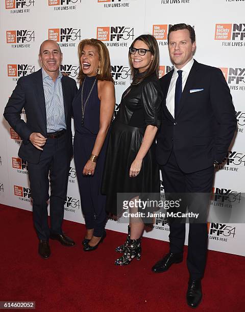 Personalities Matt Lauer, Hoda Kotb, Savannah Guthrie and Willie Geist attend the 54th New York Film Festival "Jackie" screening intro and Q&A at...