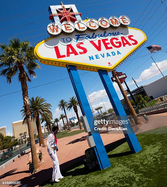 las vegas elvis - elvisimitatör bildbanksfoton och bilder