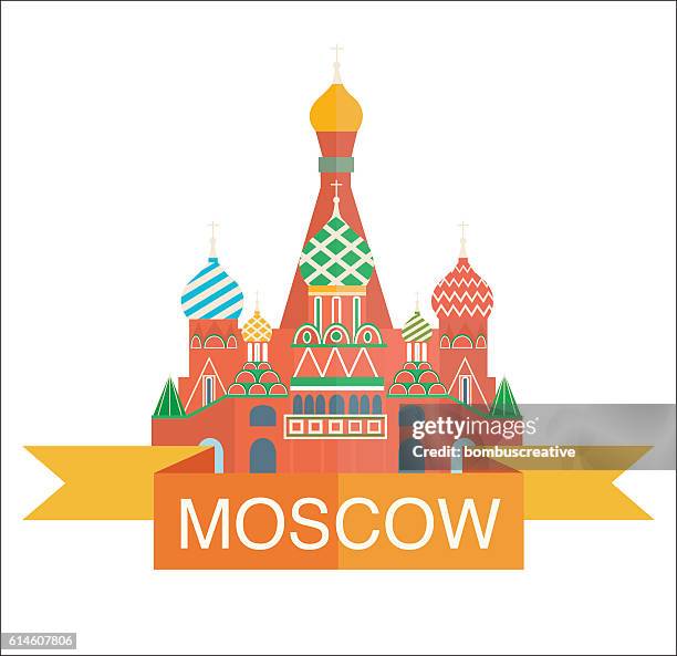 moscow city - kremlin building stock illustrations