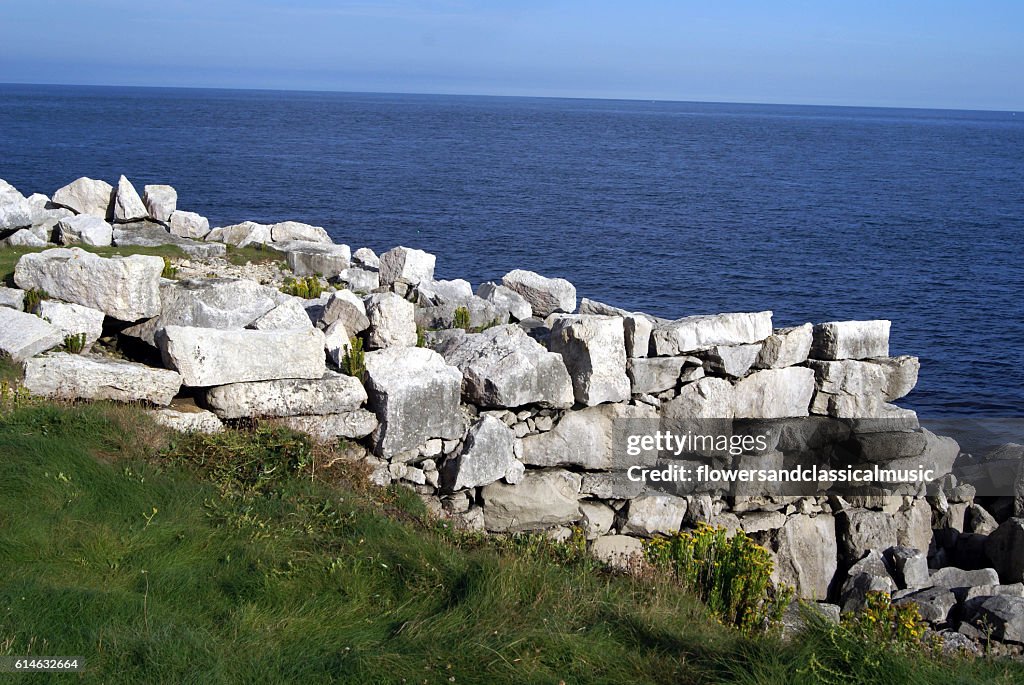 Cliff in The Isle of Portland, Dorset England
