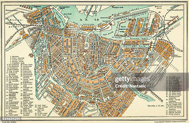 amsterdam - amsterdam map stock illustrations